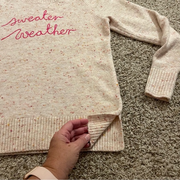 Ann Taylor LOFT 'Sweater Weather' Embroidered Motif Graphic Sweater XS - Picture 11 of 11